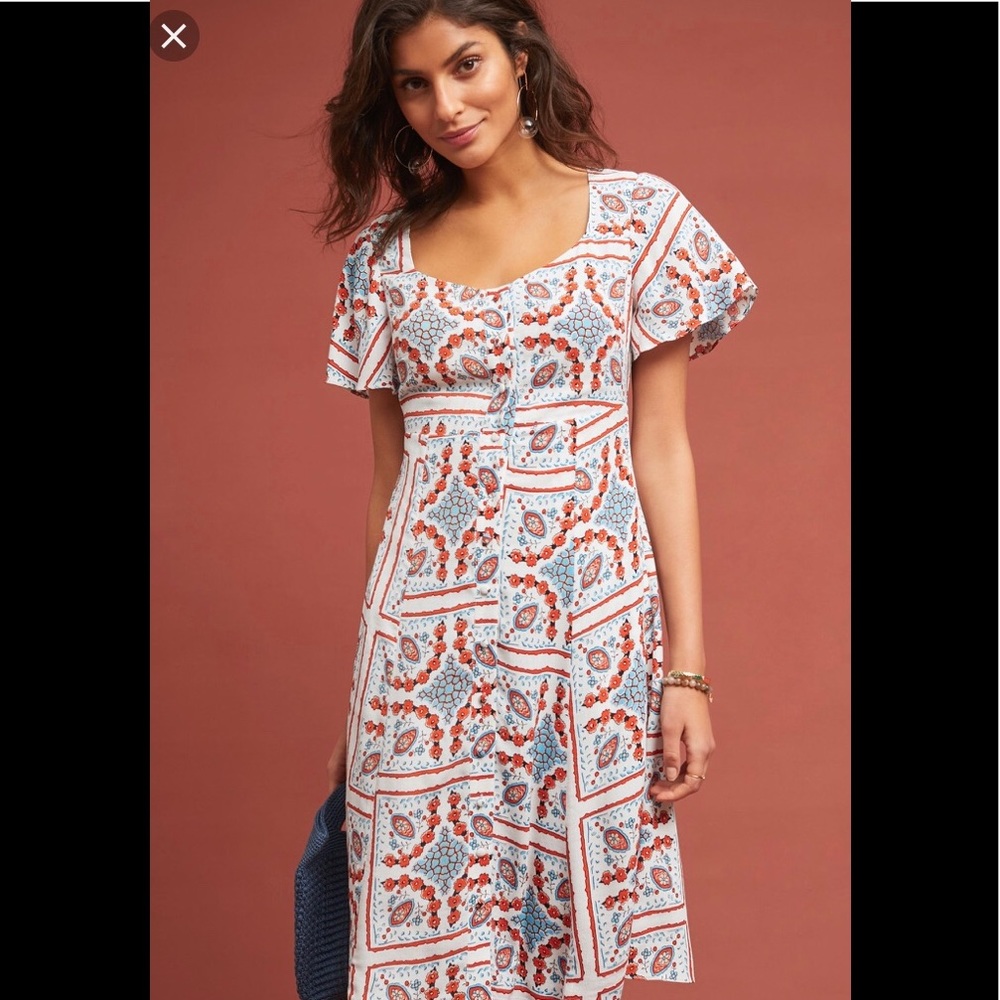 Anthropologie Praslin printed dress